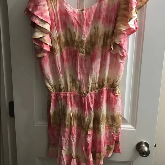 NWT Kori Brand Tie Dye Romper size large - Picture 1 of 6